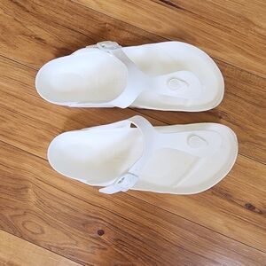 Birkenstock Kids White Flip Flops